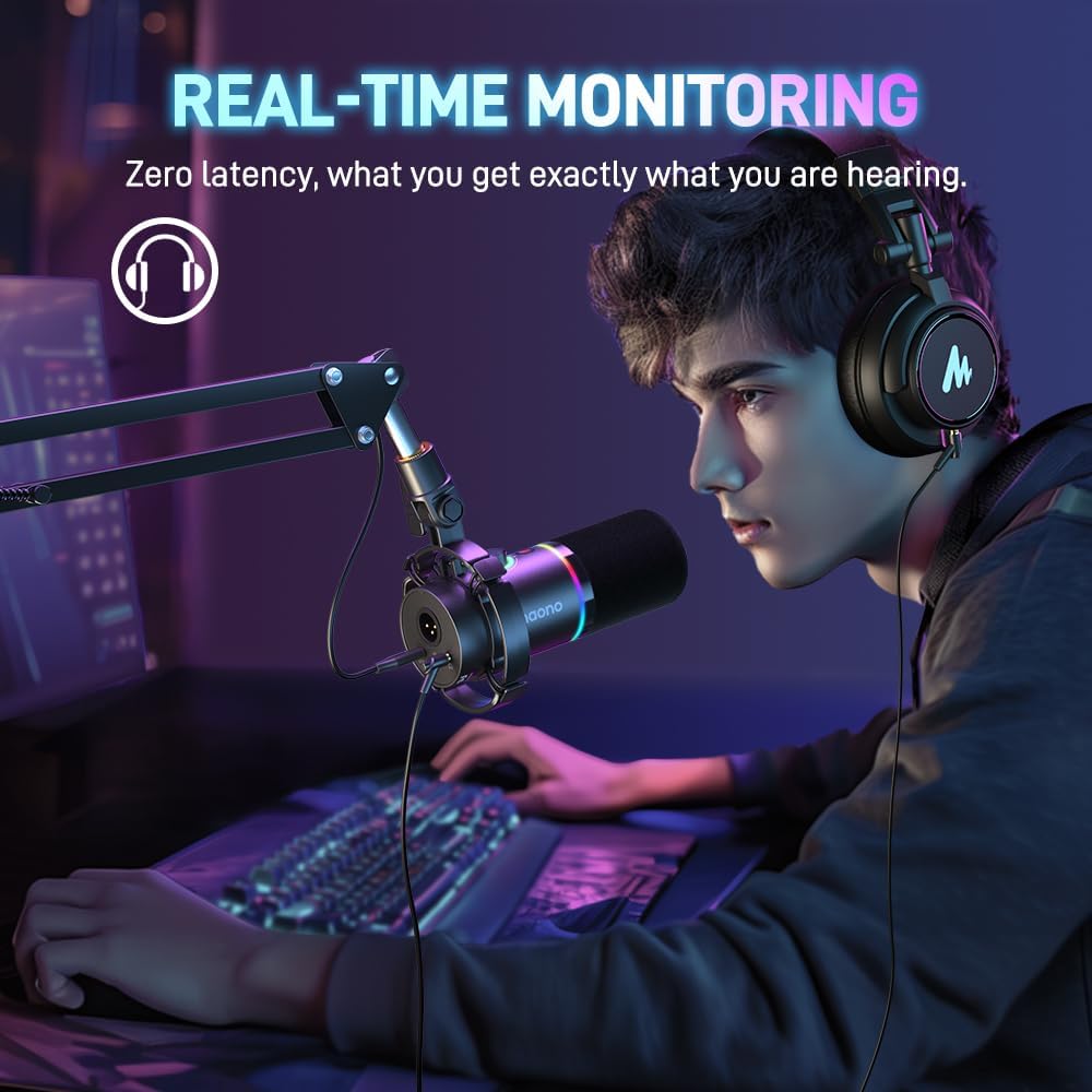 MAONO PD200X 的即時監控功能